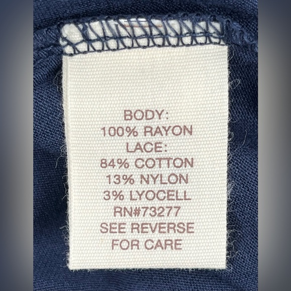 NWT Mudd Black Iris Lace Cap Sleeve Top - Picture 5 of 7